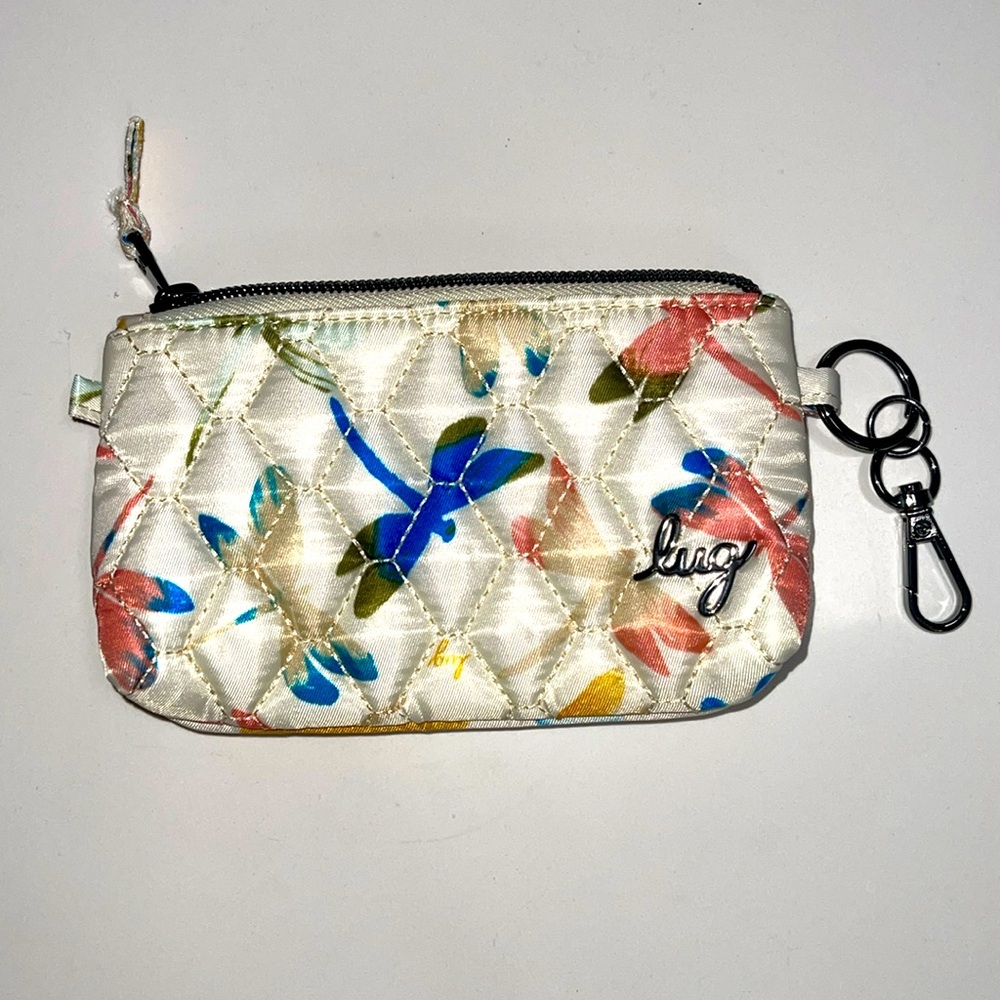NWOT Lug dragonfly  metro XL ID  pouch.  Zipper closure